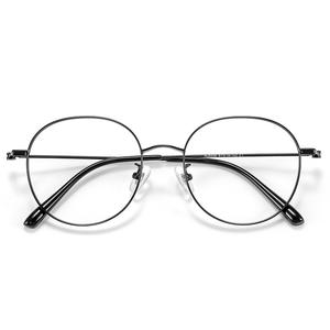 Monturas de Gafas Ovaladas Coreanas para Mujer 5306, Negras con Diseño de Flujo de Agua, Ancho de Marco Mediano, Origen Danyang - Product Image 2