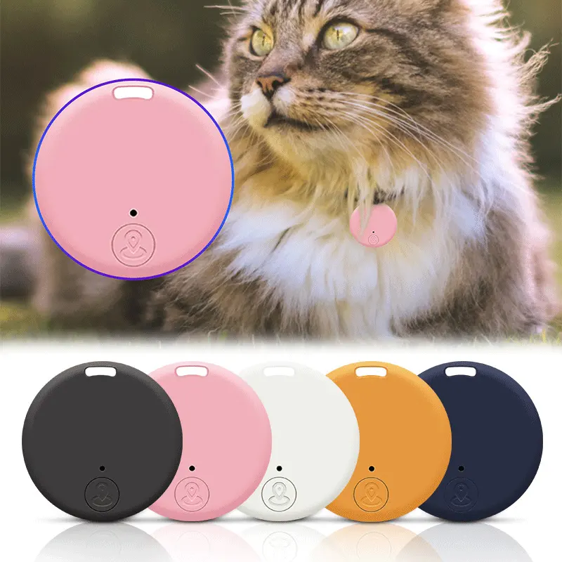 Cat Dog GPS Tracker Anti-Lost Device Round Anti-Lost Device Pet Kids Bag Wallet Tracking Smart Finder Locator