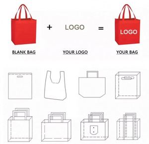 Sac de courses réutilisable en promotion, sac fourre-tout tissé écologique, grand sac d'épicerie personnalisé imprimé - Product Image 6