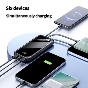 Batería Externa de 10000mAh en Oferta, con Cables Tipo-C y <span class=keywords><strong>Micro</strong></span> USB Integrados, Portátil, <span class=keywords><strong>Mini</strong></span>, Carga Rápida, Pantalla LED, Ultra Delgada - Product Image 6
