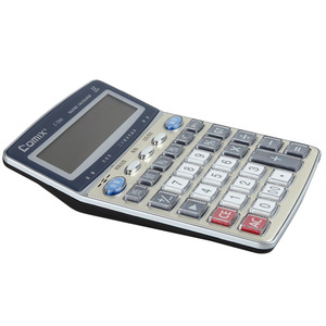 Comix C-1366 12 Digit Talking Calculator With <b>Calendar</b> Function For Student Office Use - Product Image 4