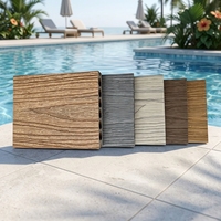 Tarima de WPC de Alta Calidad con Relieve 3D Antideslizante, Tradicional, Cepillada, Encajable, Resistente, Compuesta, Impermeable para Patio