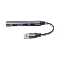 Station d'accueil USB Type-C avec 3 ports USB, lecteur de cartes SD/TF, concentrateur haute vitesse, adaptateur OTG pour ordinateur portable
