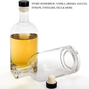 Vòng rõ ràng rỗng 750ml thủy tinh <span class=keywords><strong>Vodka</strong></span> Chai bán buôn 75cl rượu rượu Whisky chai - Product Image 4