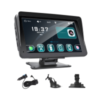 7 Zoll IPS Tragbares Kabelloses Carplay Android Auto Touchscreen Multimedia-Navigationssystem Player