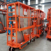 Selbstfahrende Doppelmast-Aluminiumlegierung Hubarbeitsbühne Hydraulisch Angetriebene Hebebühne für Bau und Lager