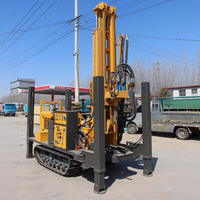 Foreuse hydraulique pneumatique sur chenilles MKD-200 d'origine usine pour puits d'eau, profondeur 200m, équipement de forage aquatique