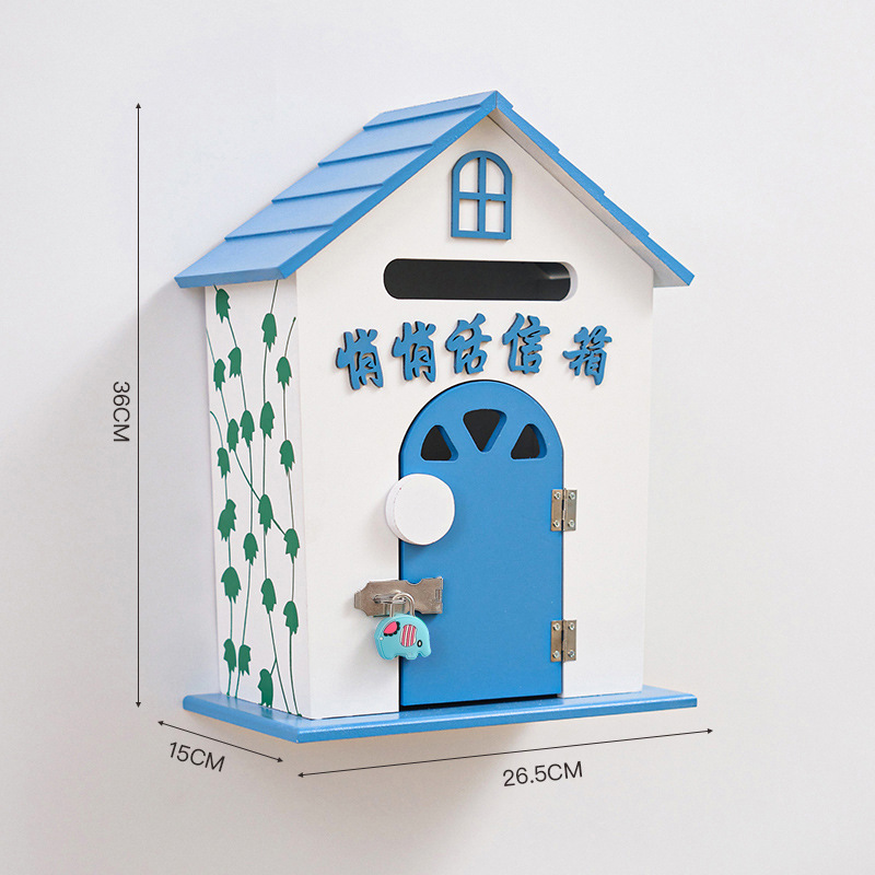 Older model, large blue, with a lock and whisper feature.