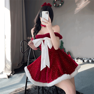 Disfraz de Papá Noel 2025, Atuendo Navideño <span class=keywords><strong>para</strong></span> Fiesta de <span class=keywords><strong>Nochevieja</strong></span>, Uniforme <span class=keywords><strong>para</strong></span> Mujer - Product Image 3