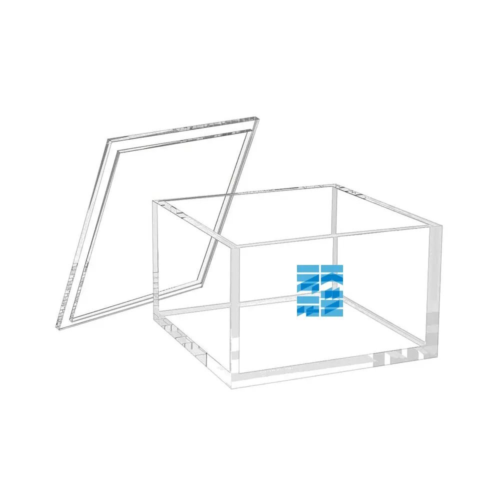 Custom Acrylic box clear acrylic display case 5side box with lid/sliding lid or base plexiglass acrylic box cube
