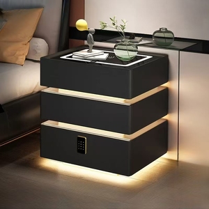 Hiện đại nổi phòng ngủ hiện đại ngăn kéo đầu giường với kệ mở đầu giường Bàn đầu giường đơn vị Tủ đầu giường với an toàn - Product Image 5