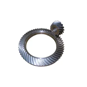 Various gear wheel custom alloy steel spiral bevel gear for machinery equipment
