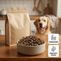 Nourriture sèche naturelle pour chiens, 30% de protéines, probiotiques, prébiotiques, santé digestive, pour chiens à ventre sensible