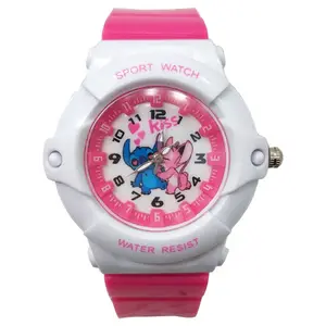Popular Stitch Lilo Watch for boy girl kid best birthday present,Silicone waterproof cartoon watch