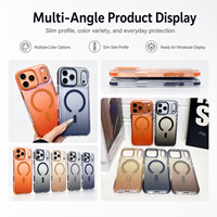 Nouvelle coque de téléphone magnétique rayée pour iPhone 17 Pro Max, protection d'objectif, anti-chute, accessoires pour téléphone, collection 2026