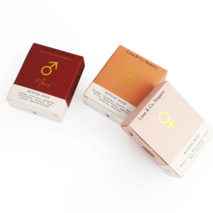 Chất lượng cao OEM sản phẩm bao bì hộp Thẻ trắng giấy vàng lá in ấn tùy chỉnh xà phòng Hộp bao bì - Product Image 4