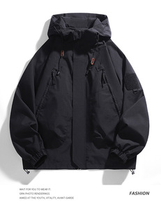<span class=keywords><strong>Veste</strong></span> à capuche coupe-vent unisexe style américain pour couple, collection Printemps/Automne 2026 - Product Image 6