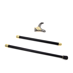 Oro nero lupo T manico di Halloween bastone di autodifesa bastone bastone da passeggio con foglio di ferro all'interno - Product Image 5