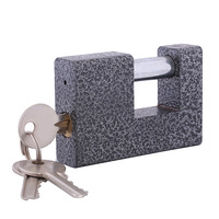 Cadenas rectangulaire Hengxin à revêtement poudré, conception à ouverture horizontale, avec goupille en fer, grand format pour entrepôt
