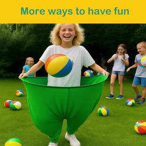 Granny Pants Yard Game for <b>Kids</b> Outdoor <b>Party</b> Lawn Giant Stretchy Pants with 8 Bouncy Balls Oversized Granny Pants Yard Game - Product Image 2