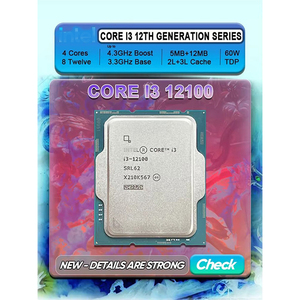 Processeur CPU pour <span class=keywords><strong>I3</strong></span>-<span class=keywords><strong>12100</strong></span> Processeur de bureau 12e génération 4 cœurs 8 threads 4,3 GHz Turbo 12 Mo de cache LGA1700 CPU <span class=keywords><strong>I3</strong></span>-12100F - Product Image 5
