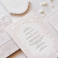 Individuell Anpassbare Marken-Einladungskarten aus Kraftpapier mit Digitaldruck Offsetpapier-Karton für Hochzeiten und Veranstaltungen