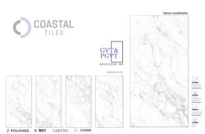 Carreaux de porcelaine polie NOVA CAARRARA 9mm 600x1200MM / 24X48 Design classique moderne carreaux de brique réfractaire de qualité supérieure certifiés CE - Product Image 2