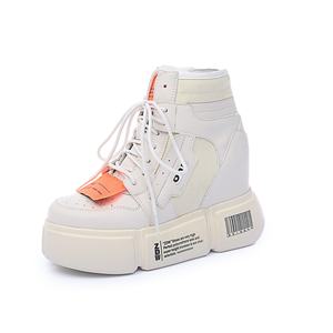 Bottes de créateur en daim à <span class=keywords><strong>lacets</strong></span> avec fermeture éclair en toile, bottines à semelle épaisse et à semelle compensée cachée pour femmes - Product Image 2