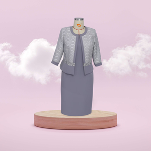 New Arrivals Design Fashion Mother of the Bride <b>Plus</b> <b>Size</b> Occasional Women Church <b>Dresses</b> Suit for Church Wedding - Product Image 5