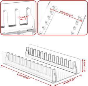 12 hộp chuyển đổi trò chơi hiển thị chủ <span class=keywords><strong>Acrylic</strong></span> trò chơi lưu trữ tổ chức đứng tương thích với Nintendo chuyển đổi Trò chơi thẻ trường hợp - Product Image 6
