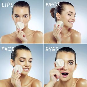 Tampons démaquillants réutilisables - Coton réutilisable en bambou pour le toner, tampons <span class=keywords><strong>lavables</strong></span> écologiques pour tous les types de peau - Product Image 5