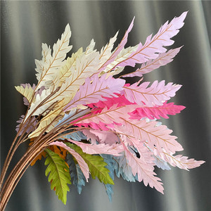 Feuilles d'anémone artificielles en soie de haute qualité, 13 feuilles, pour la décoration intérieure et extérieure du salon - Product Image 3