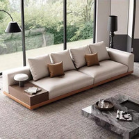 Ensemble de canapés en cuir véritable Connolly de style italien rétro, compact, moderne, pour salon, avec pieds en acier inoxydable