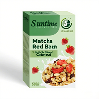 Boîtes de céréales de petit déjeuner personnalisées emballage alimentaire vide instantané de bouillie d'avoine stratification mate et avantage UV