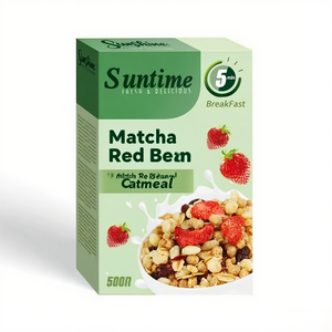 กล่องซีเรียลอาหารเช้าแบบกำหนดเองบรรจุภัณฑ์ข้าวโอ๊ตบดสำเร็จรูปบรรจุภัณฑ์อาหารเคลือบด้านและรังสียูวี - Product Image 3