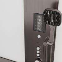 Sauna Comercial de Infrarrojos Lejanos para 2 Personas SG108L/R, Sauna de Vapor Seco Eléctrica de Madera Maciza con Revestimiento de Plástico y Enchufe