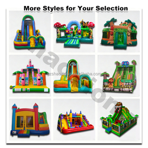 Château gonflable commercial d'extérieur pour enfants et tout-petits, avec toboggan et parcours d'obstacles - Product Image 6