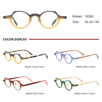 Monture de lunettes Borregls en acétate mat pour femme 2026 – Lunettes de vue œil-de-chat petite taille de haute qualité pour homme – Modèle optique 19280