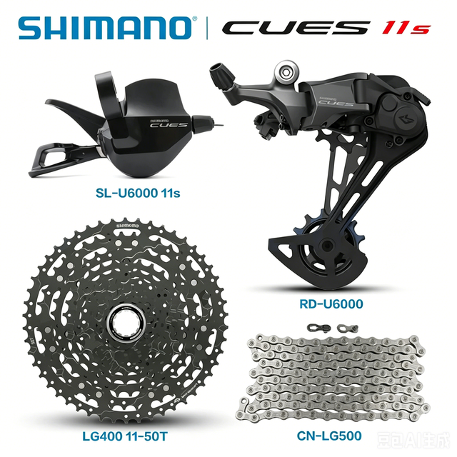 For CUES U6000 11s Groupset SL-U6000 RD-U6000 CS-LG400 Cassette Sprocke LG500 Chain MTB Bike Part Mechanical