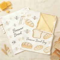 Sac à pain en toile de cire d'abeille réutilisable, prix d'usine, pour le stockage du pain au levain et l'usage quotidien