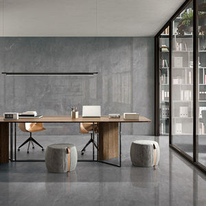 Azulejos de Pared Rectangulares de Porcelana Esmaltada Brillante, Piedra Sinterizada 1200x2400, Mármol Gris <span class=keywords><strong>Maya</strong></span>, Decoración de Lujo para Comedor, Hotel y Hogar, Losa de Pared - Product Image 2