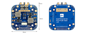Carte de distribution d'alimentation Matek Mateksys FCHUB-12S V2 PDB et BEC 12V intégré avec capteur de courant 184A pour multicoptère RC - Product Image 6