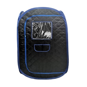 Moderno Mini portatile una persona Sauna a vapore elettrico a vapore bagnato Design pieghevole per uso domestico acrilico - Product Image 2