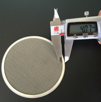 Pack de filtre en maille métallique en acier inoxydable soudé par points