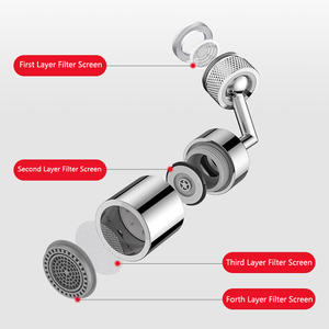 Risparmio universale Splash filtro <span class=keywords><strong>rubinetto</strong></span> multifunzione spruzzatore testa <span class=keywords><strong>rubinetto</strong></span> da cucina 720 gradi girevole nafver moderno HUBEN - Product Image 4