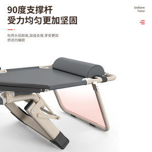 เก้าอี้พับปรับเอนโครงโลหะบุโฟมปรับระดับได้ พกพาสะดวก ใช้ได้ทั้งในบ้านและนอกบ้าน - Product Image 3