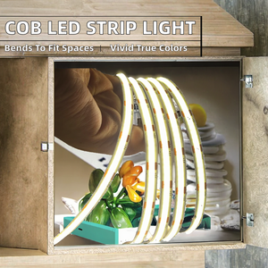 Tira de Luz LED COB IP20 Ra90, 8mm de Ancho, 12V/24V, 320 LED, 3000K/4000K/6500K, Cobre Flexible, Regulable, para Cocina y Sala de Estar - Product Image 2