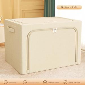 Bolsa de Almacenamiento Plegable de Gran Capacidad para Edredones, Cajas de Almacenamiento Cuadradas de Tela Gruesa para Guardar Ropa en el Armario del Hogar - Product Image 6