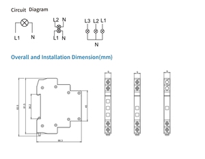 Bán buôn 35 mét Din Rail LED chỉ số Modular ba-màu đỏ màu xanh lá cây màu vàng Modular tín hiệu đèn - Product Image 5