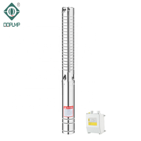 QQPump 4SP14/25 304SS Pompe submersible triphasée haute pression Pompe de puits profond verticale 10hp